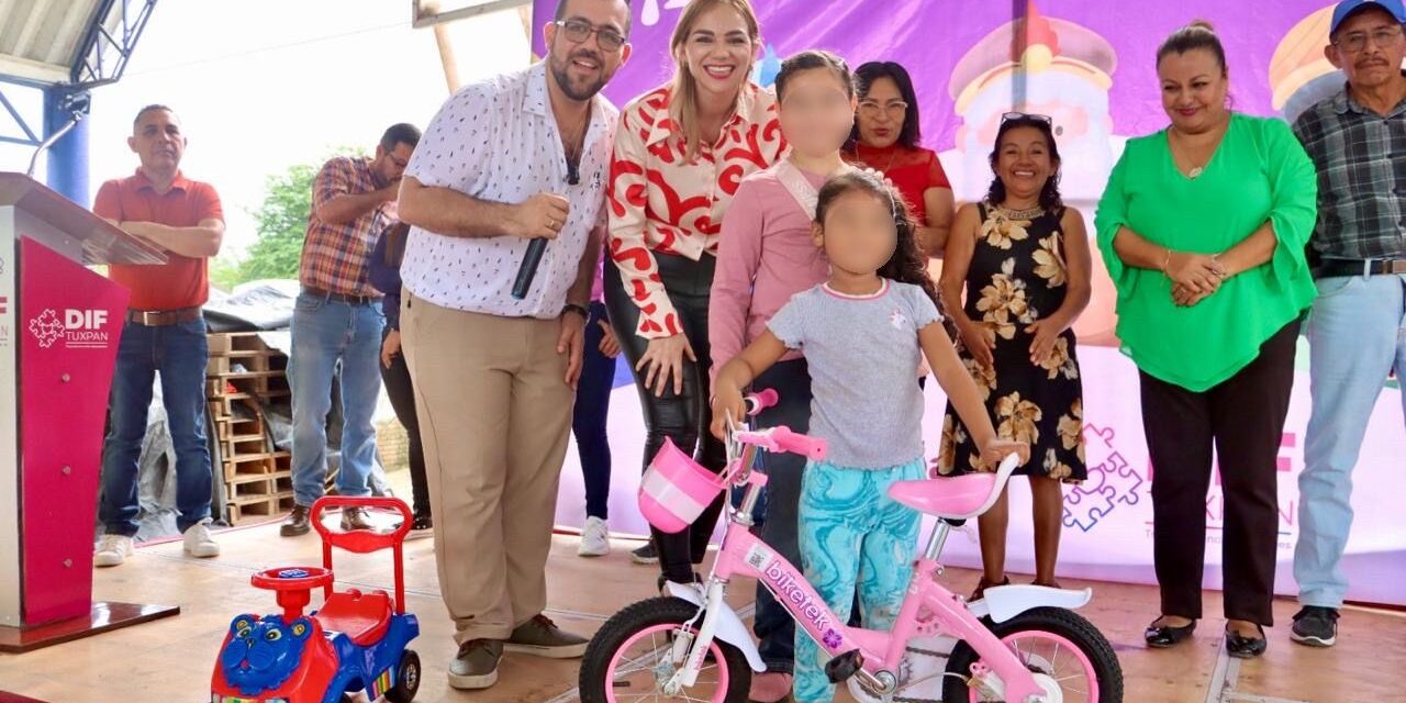 Ayuntamiento y DIF Tuxpan realizaron festejo de Día de Reyes a niñas y niños de comunidades de la Ruta Altamira