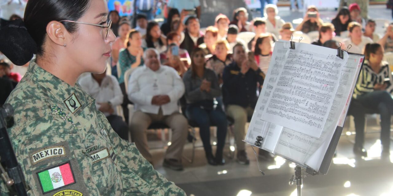 Cierra con broche de oro, la participación de la Banda de Música de la VI Región Militar.