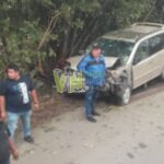 Choque en la carretera Álamo-Llano de Enmedio deja solo daños materiales