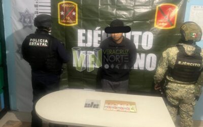 Ejército Mexicano detiene a un hombre con presunto cristal en Tantoyuca