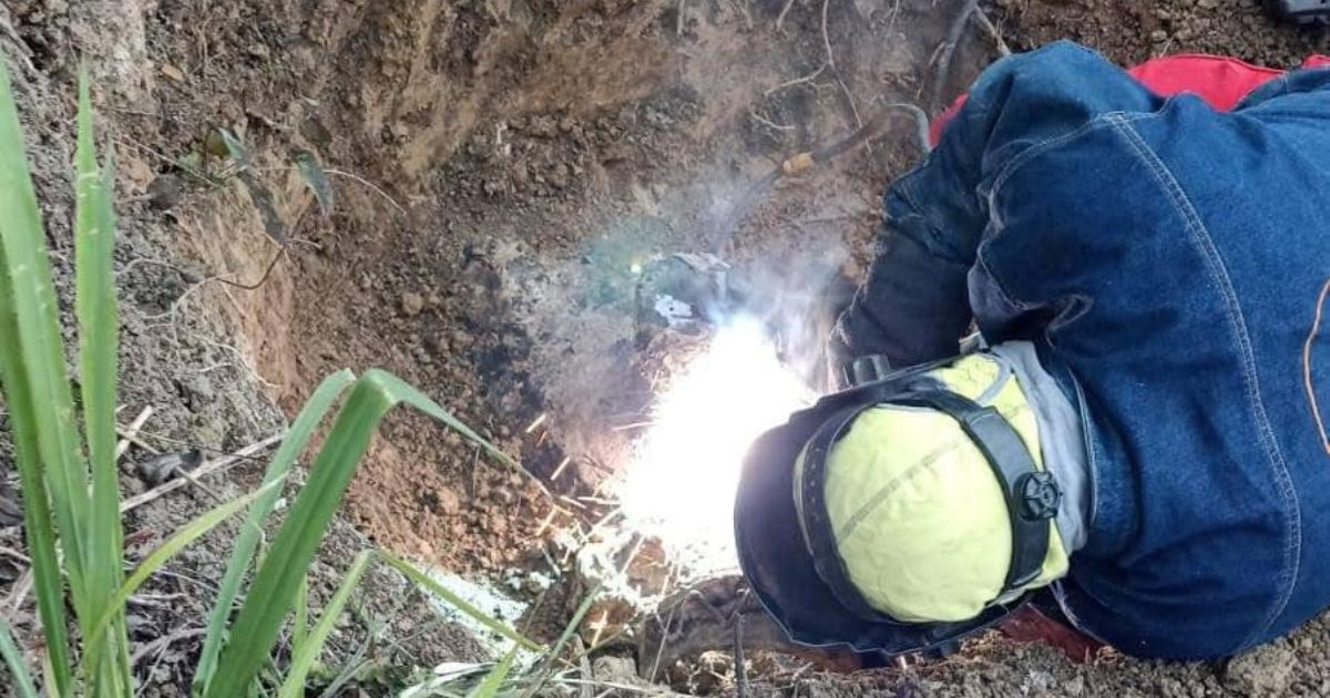 El Ejército Mexicano asegura toma clandestina en Tihuatlan, Veracruz