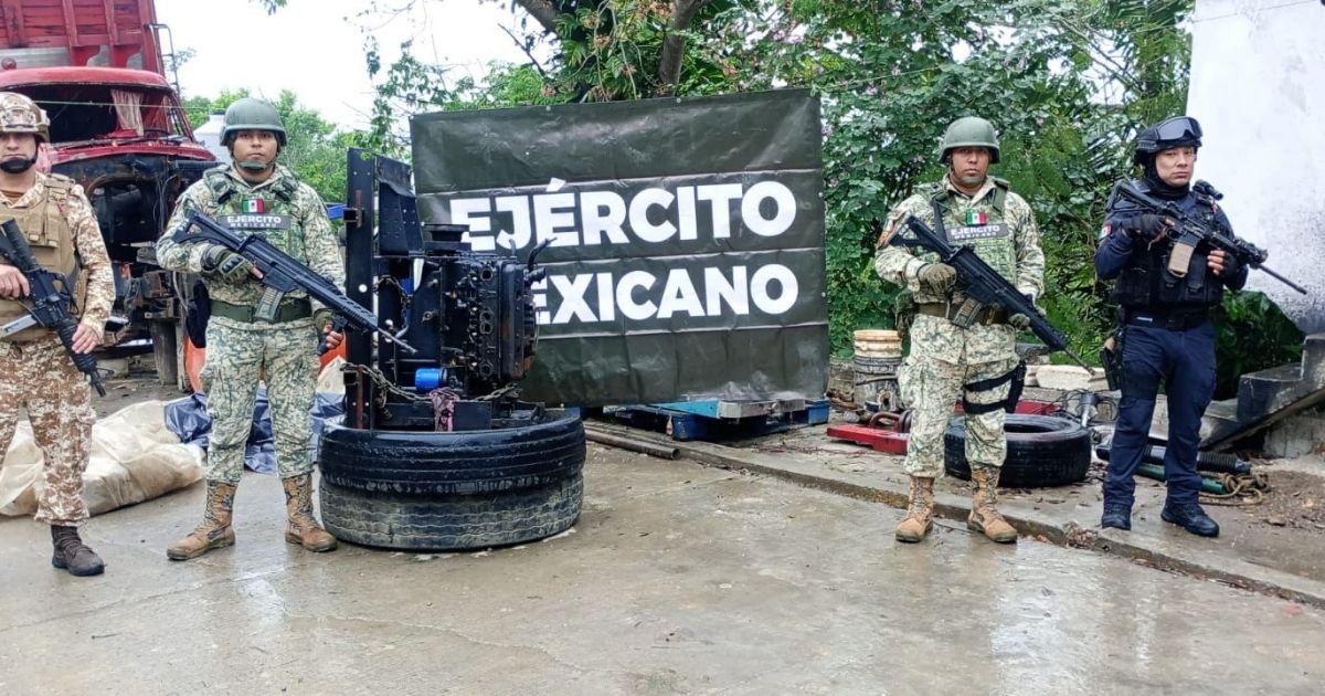 Poza Rica: Ejército Mexicano y Guardia Nacional recuperan equipo robado de la paraestatal