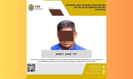 Papantla: Andy Jair “N” es detenido por el homicidio doloso de su tío