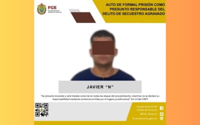 Auto de formal prisión para Javier “N” por el delito de secuestro en Tantoyuca