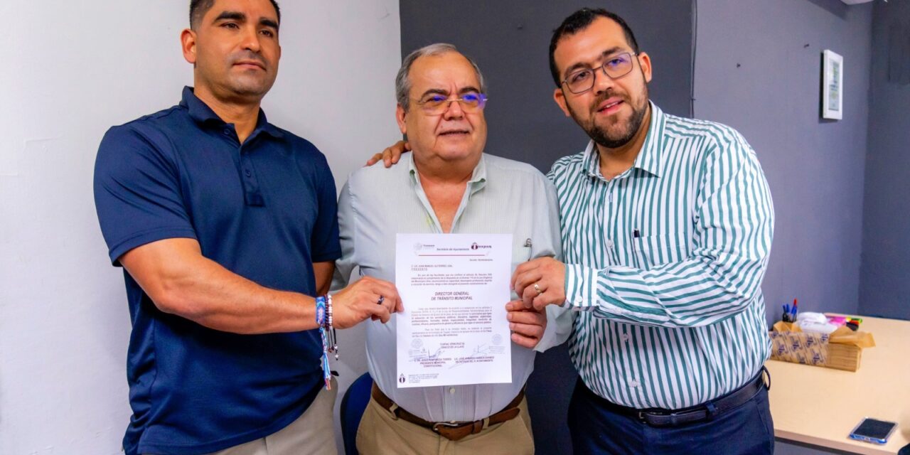 El Lic. Juan Manuel Gutiérrez Leal es el nuevo director general de Tránsito Municipal de Tuxpan