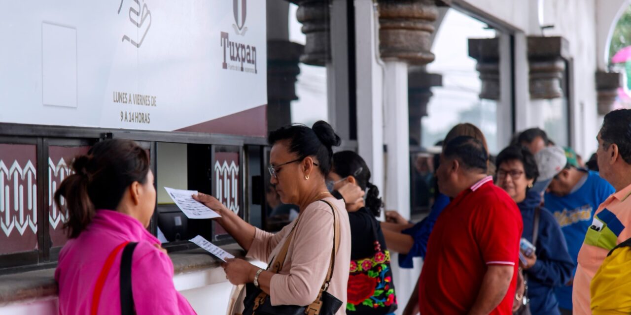 Continúa en Tuxpan el cobro del Impuesto Predial 2025 y años anteriores, en horario de 9:00 a.m. a 14:00 p.m