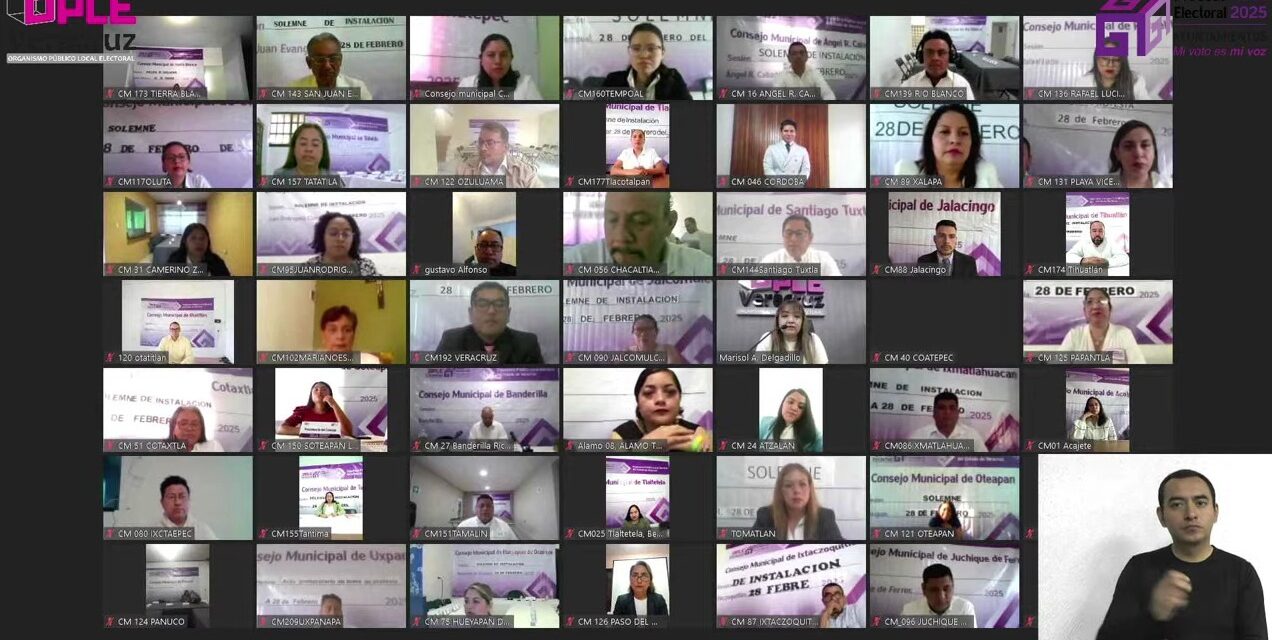 Toman protesta las presidencias de los consejos municipales del OPLE Veracruz