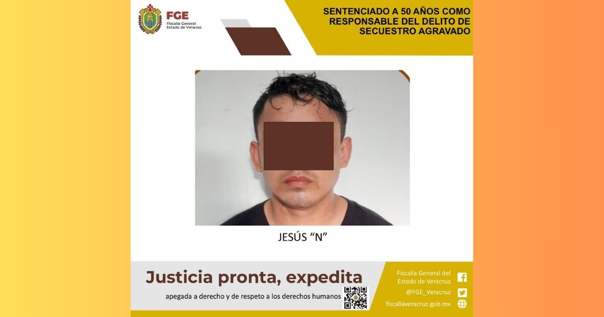 50 años de prisión por el delito de secuestro agravado en Tamiahua