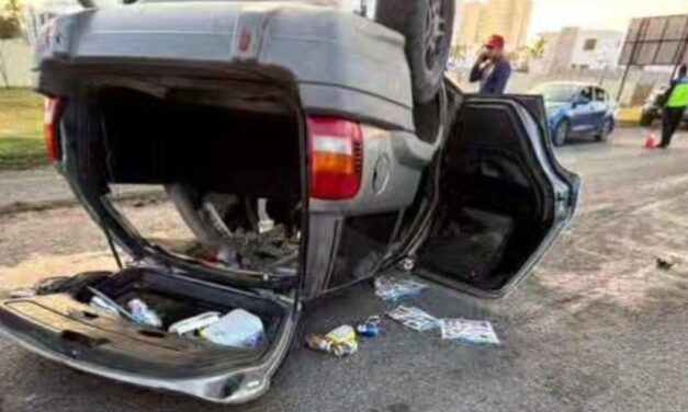 Jóvenes alamenses sufren accidente en Altamira