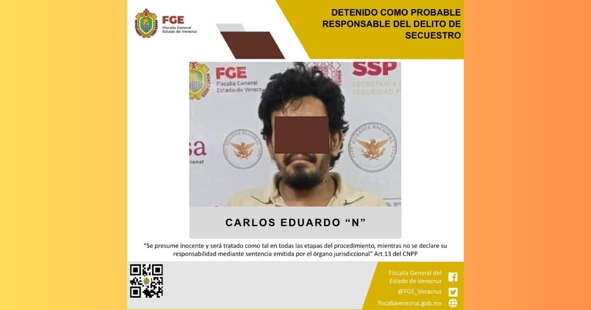 Sujeto es detenido por múltiples secuestros en Tecolutla y Gutiérrez Zamora