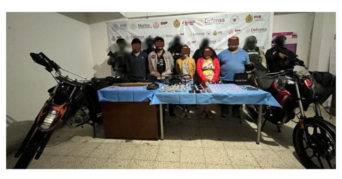 Dos cateos y cinco detenidos en Álamo