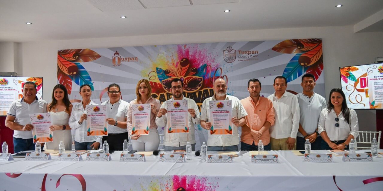 Del 1° al 5 de mayo será el Carnaval Tuxpan 2025: La Alegría eres Tú