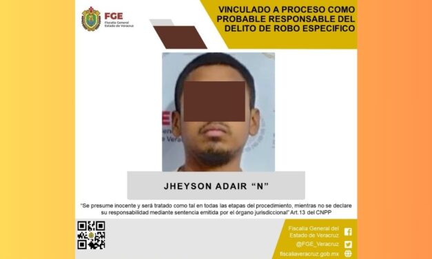 Tlapacoyan: Vinculado a proceso por el delito de robo