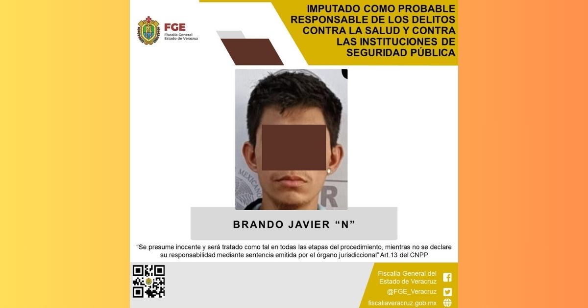 Imputado por delitos contra la salud y contra las instituciones de seguridad pública