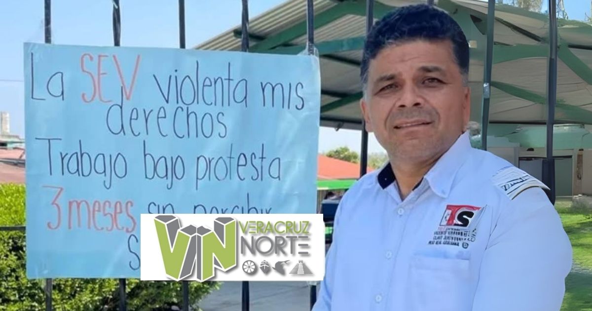 Profesor inicia huelga de hambre en Pánuco por falta de pago