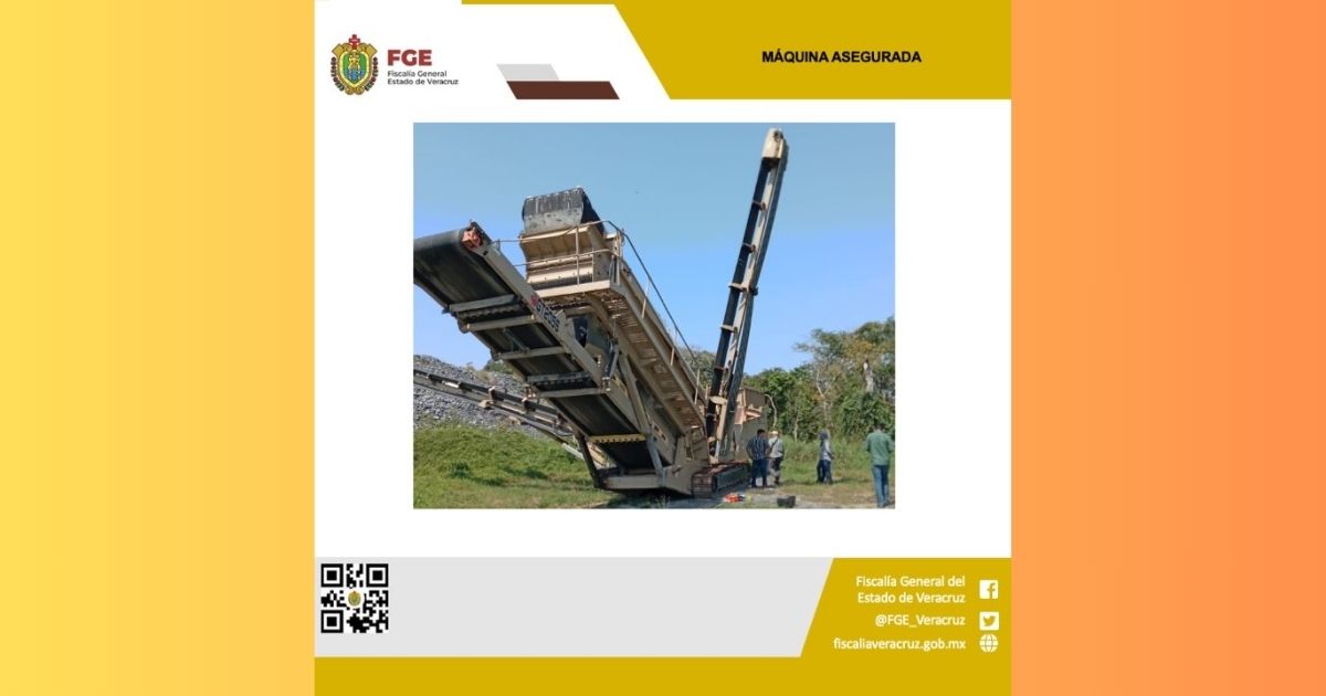 Tras cateo, recuperan maquinaria en Cerro Azul