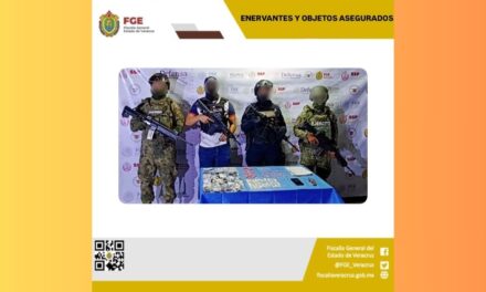 Enervantes y objetos asegurados en Casitas, Tecolutla