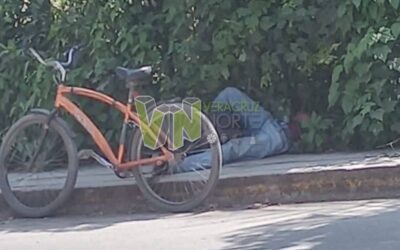 Ciclista sufre caída y permanece varias horas sin atención en Álamo