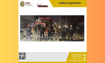 Tras cateo en Pueblo Viejo aseguran un camión de volteo