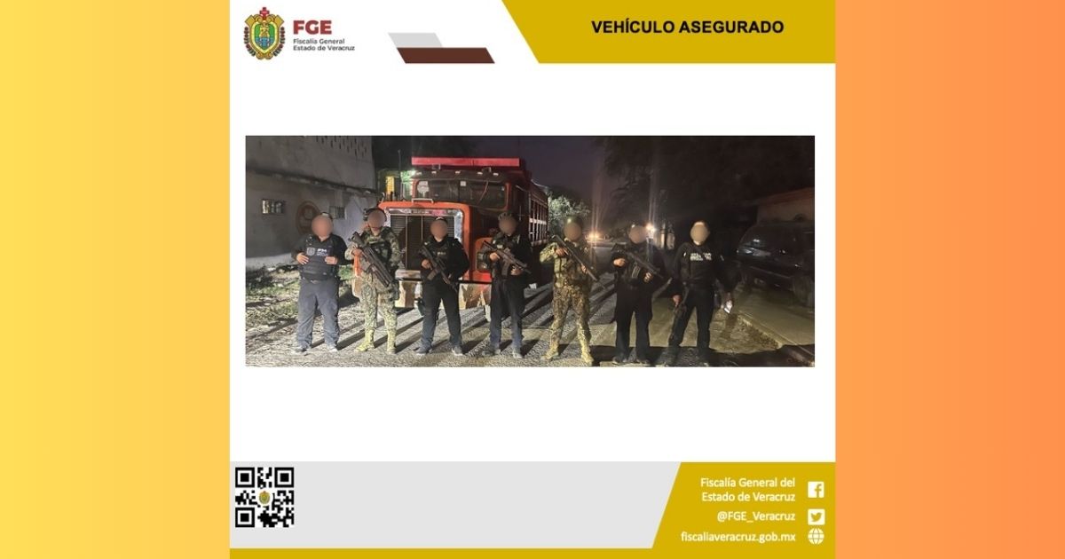 Tras cateo en Pueblo Viejo aseguran un camión de volteo