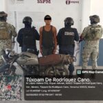 Tuxpan: Policía Municipal/SEMAR Tuxpan detuvo a sujeto con moto con el NIV alterado y cuya propiedad no acreditó