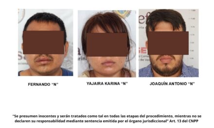Vinculan a proceso a tres personas por delitos contra instituciones de seguridad pública en Papantla
