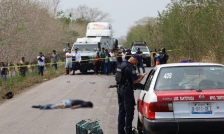 Terrible accidente en la carretera Tantoyuca-San Sebastián: Motociclista pierde la vida
