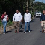 Alcalde de Tuxpan supervisó los avances en la rehabilitación de calles en Cumbre de Dios y Juana Moza, además del asfaltado en Cruz Naranjos