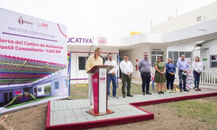 Inicia construcción de techado en el CAIC DIF Tuxpan