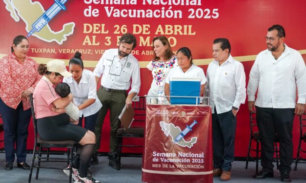 Arranca en Veracruz la Semana Nacional de Vacunación con meta de más de 670 mil dosis