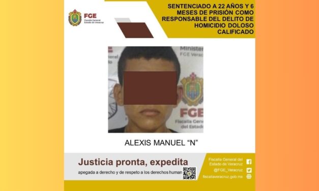 Sentenciado a  22 años y 6 meses por el delito de homicidio en Pánuco