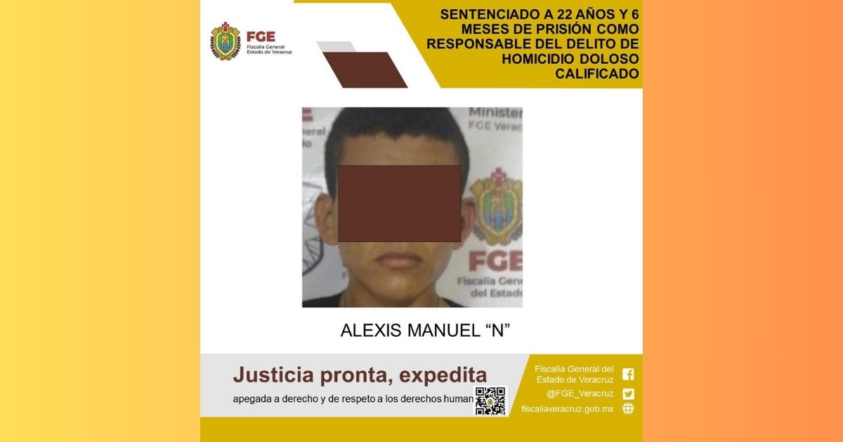 Sentenciado a  22 años y 6 meses por el delito de homicidio en Pánuco
