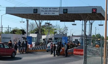 Campesinos del FNLS toman la caseta del Jolopo en Álamo: exigen justicia y recuerdan a Emiliano Zapata