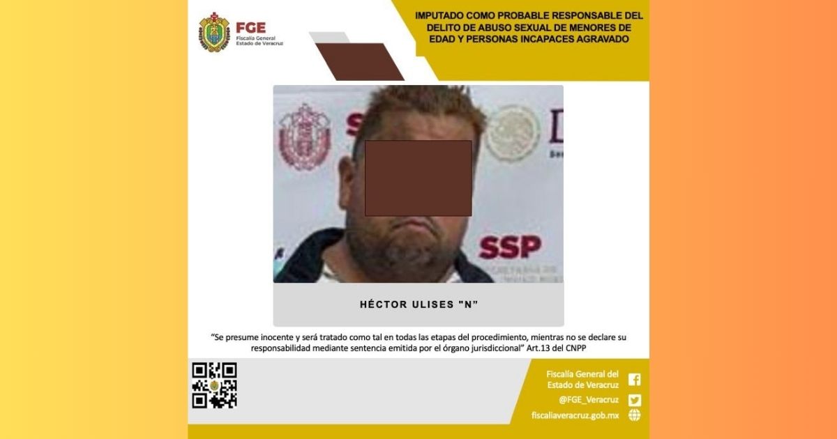 Imputado por el delito de abuso sexual a su sobrina en Poza Rica