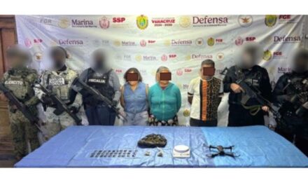 Tres personas detenidas y objetos asegurados tras cateo en localidad Papanteca