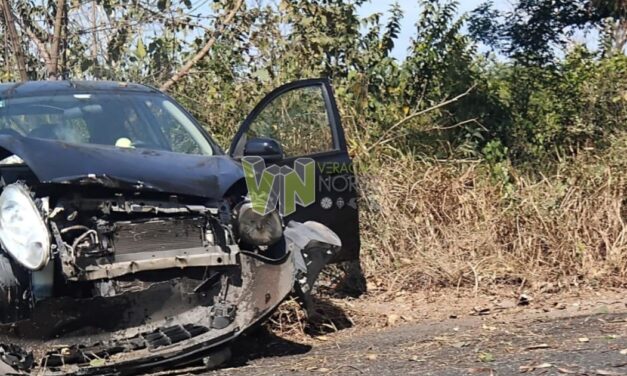 Accidente vehicular en Puerta Siete, Álamo; no hay lesionados