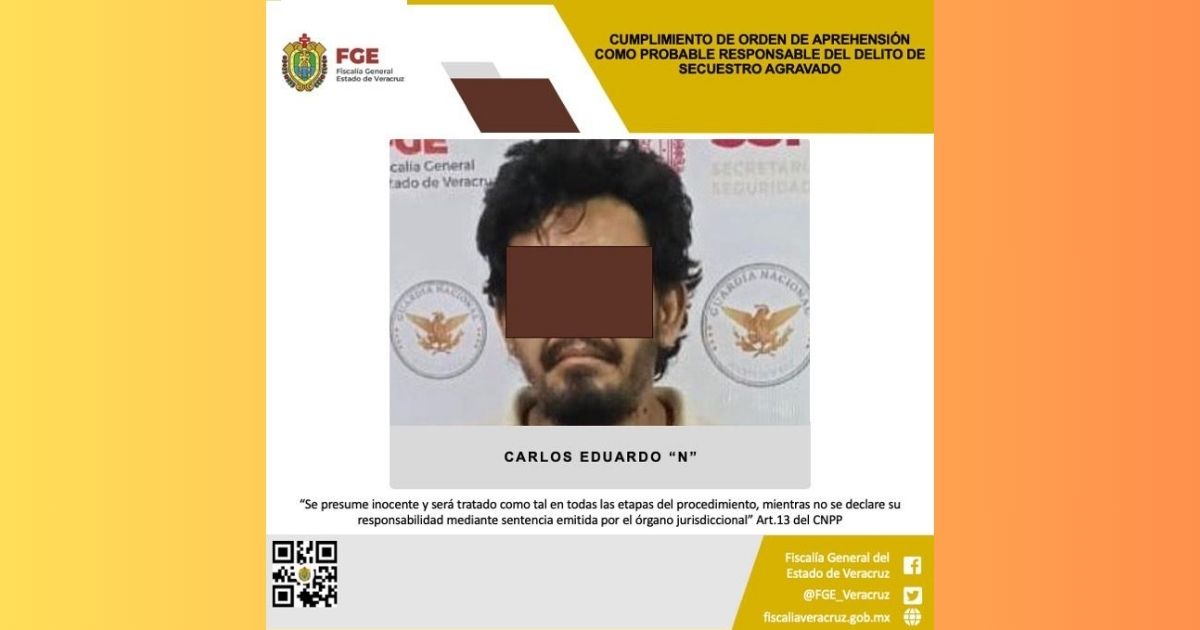 A casi 11 años del delito, capturan a presunto secuestrador en Tecolutla