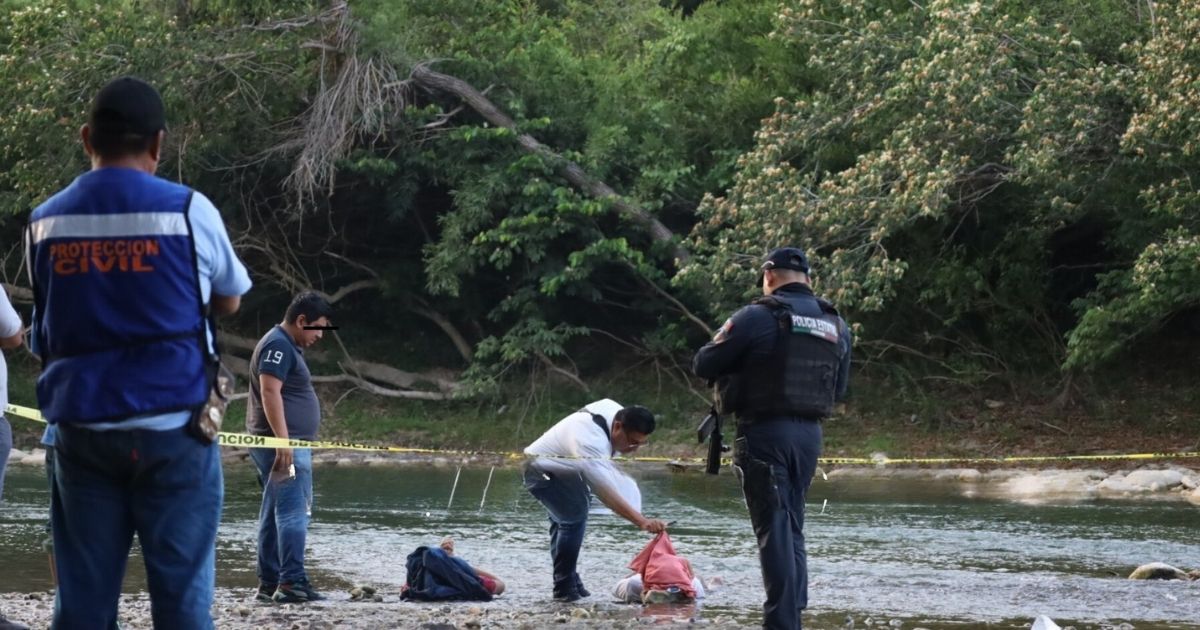 ¡Cayeron en una poza! Jóvenes mueren ahogados en aguas del río Calabozo en Tantoyuca