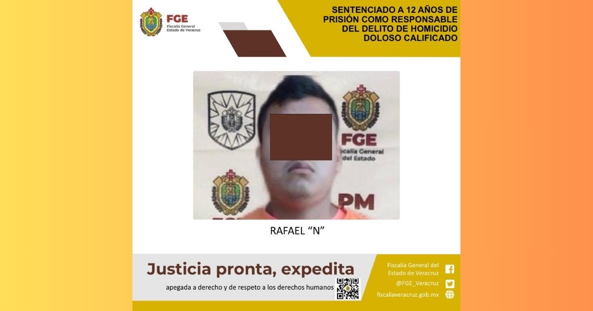 12 años de prisión como responsable del delito de homicidio en Benito Juárez 
