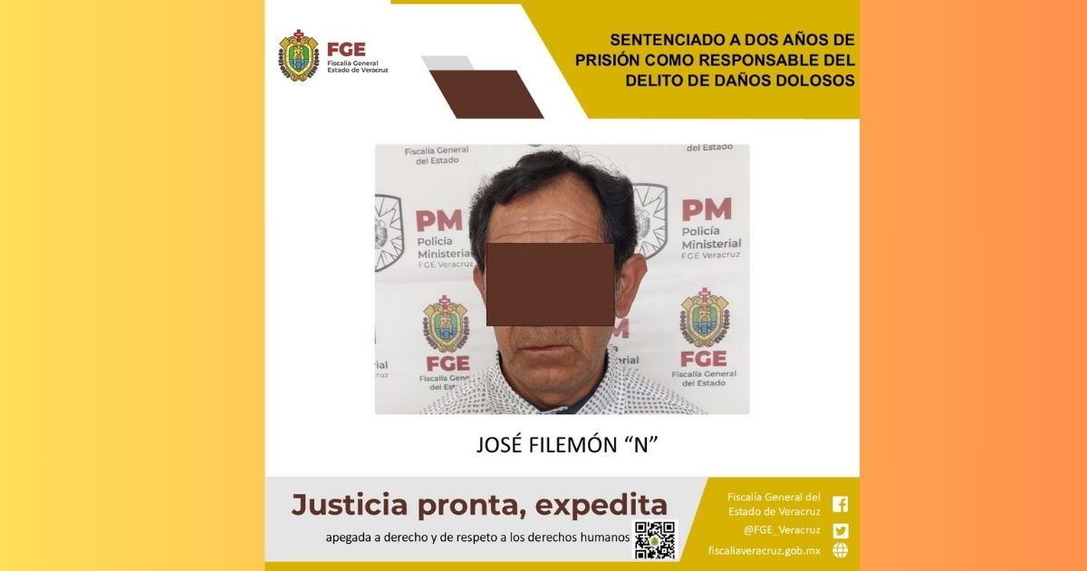 Huayacocotla: 2 años de prisión por daños dolosos