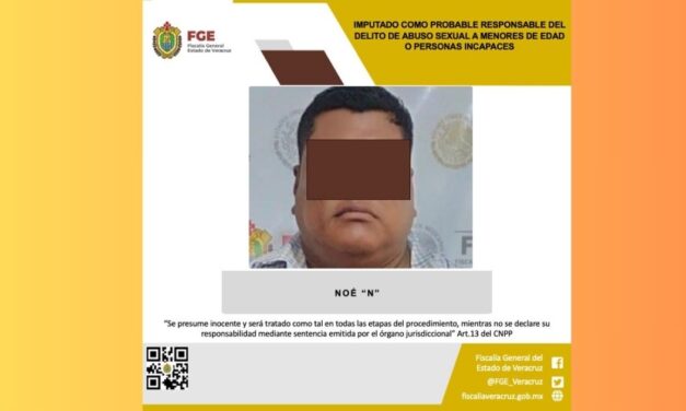 Tlapacoyan: Imputado por el delito de abuso sexual a menores de edad o personas incapaces