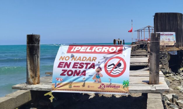 Se reitera el exhorto a vacacionistas de NO NADAR cerca de las escolleras