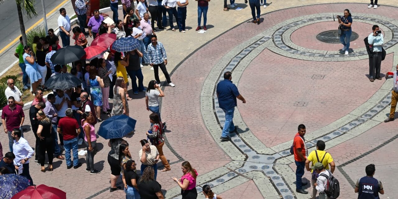 Se realizó en Tuxpan el Primer Simulacro Nacional 2025