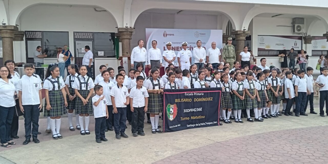 Tuxpan: Conmemoran en Lunes Cívico el aniversario luctuoso de Venustiano Carranza