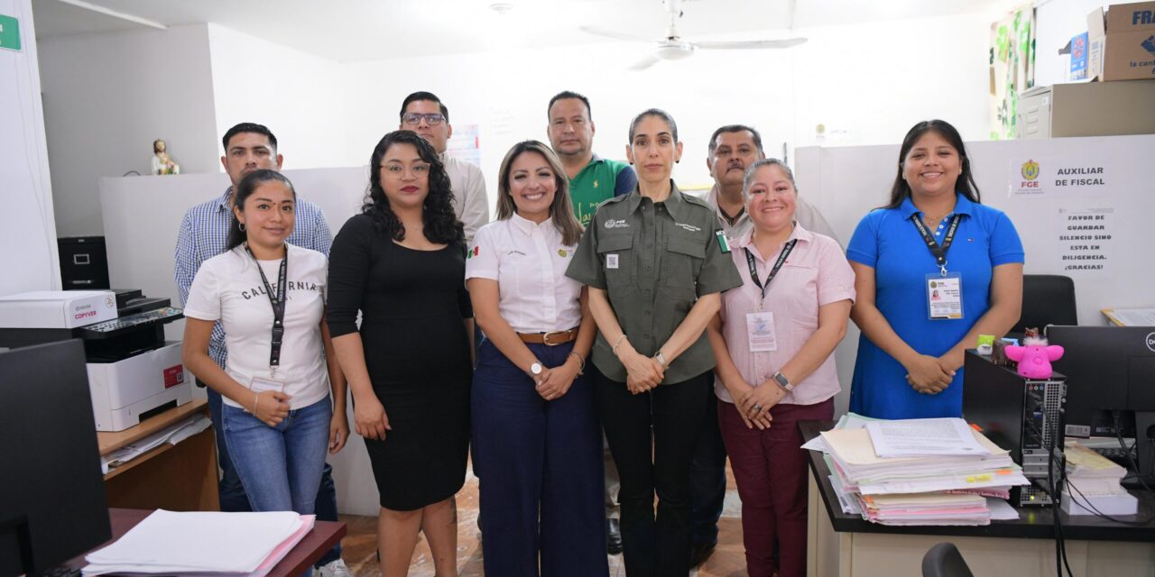 FISCAL GENERAL REALIZA RECORRIDO DE SUPERVISIÓN EN LA SUB UNIDAD INTEGRAL DE PROCURACIÓN DE JUSTICIA EN TIHUATLÁN