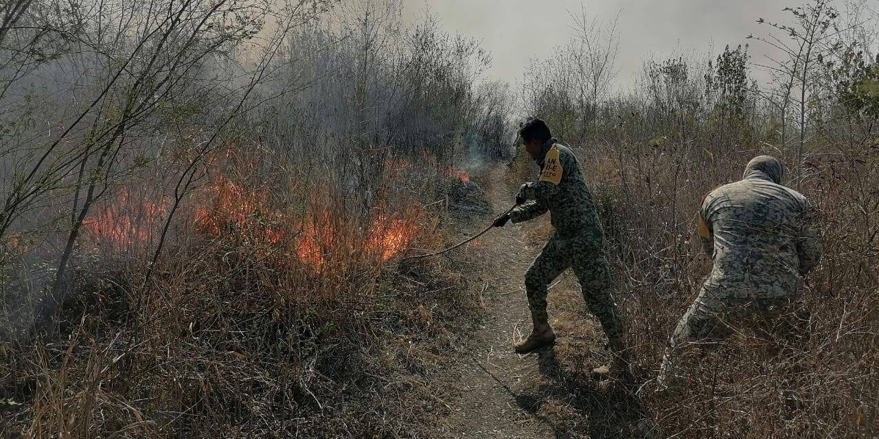 Tempoal: Presunta quema de basura se sale de control en Manantiales
