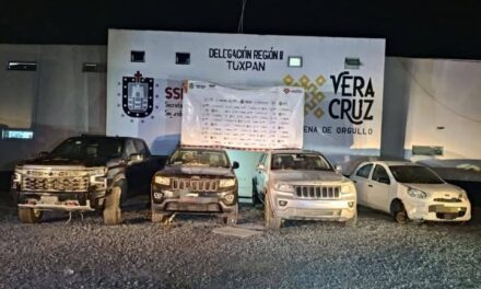 Aseguran 4 vehículos con reporte de robo en Cerro Azul