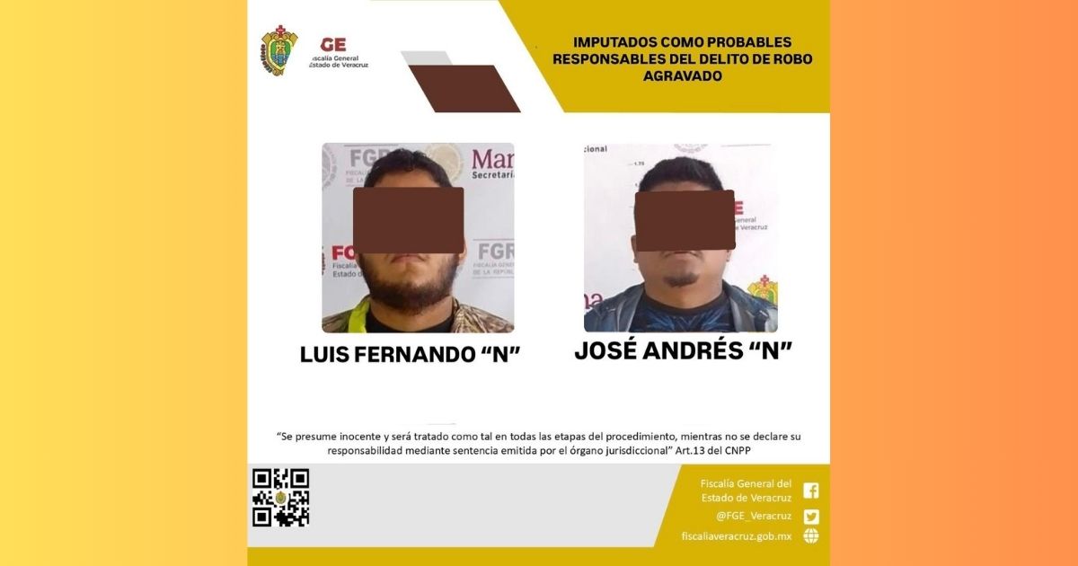 Imputan a presuntos asaltantes de tiendas Oxxo en Naranjos