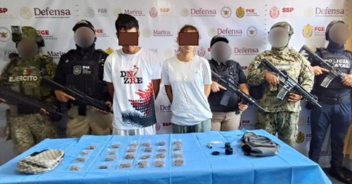 Operativo Conjunto en Poza Rica: dos detenidos y varios objetos asegurados 