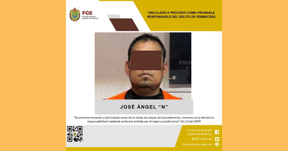 VINCULADO A PROCESO POR FEMINICIDIO EN PAPANTLA